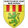 Arthez-de-Béarn 64 ville sticker blason écusson autocollant adhésif