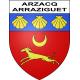 Arzacq-Arraziguet 64 ville sticker blason écusson autocollant adhésif