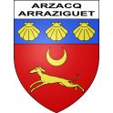 Arzacq-Arraziguet Sticker wappen, gelsenkirchen, augsburg, klebender aufkleber