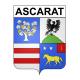 Ascarat 64 ville sticker blason écusson autocollant adhésif
