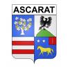 Ascarat 64 ville sticker blason écusson autocollant adhésif