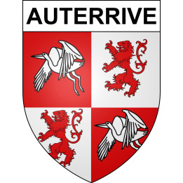 Pegatinas escudo de armas de Auterrive adhesivo de la etiqueta engomada