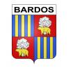 Bardos 64 ville sticker blason écusson autocollant adhésif