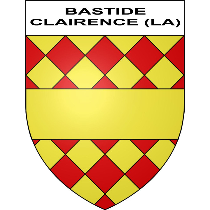 Pegatinas escudo de armas de Bastide-Clairence (La) adhesivo de la etiqueta engomada