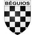 Béguios 64 ville sticker blason écusson autocollant adhésif