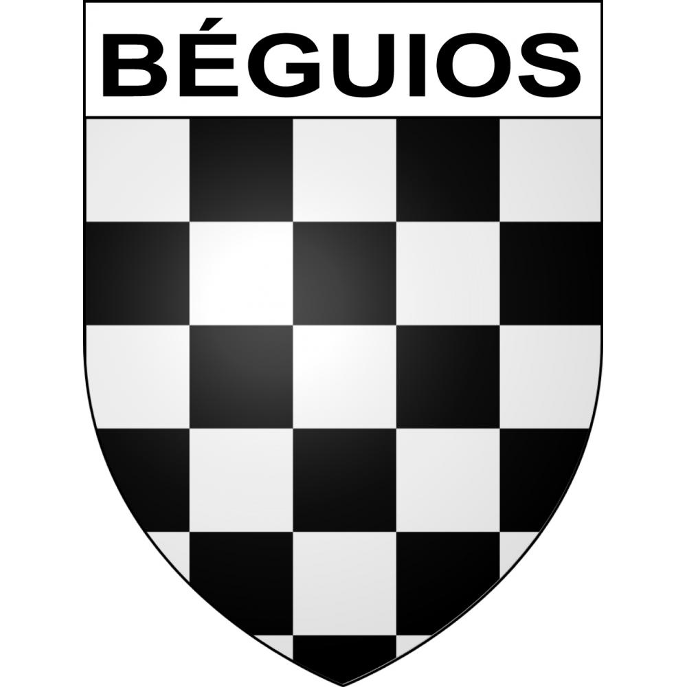 Stickers coat of arms Béguios adhesive sticker