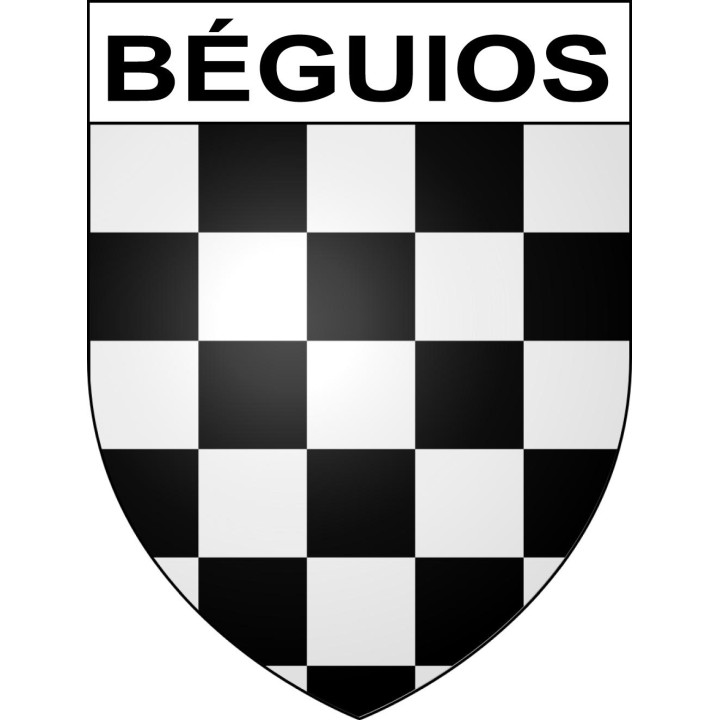 Stickers coat of arms Béguios adhesive sticker