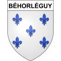 Pegatinas escudo de armas de Béhorléguy adhesivo de la etiqueta engomada