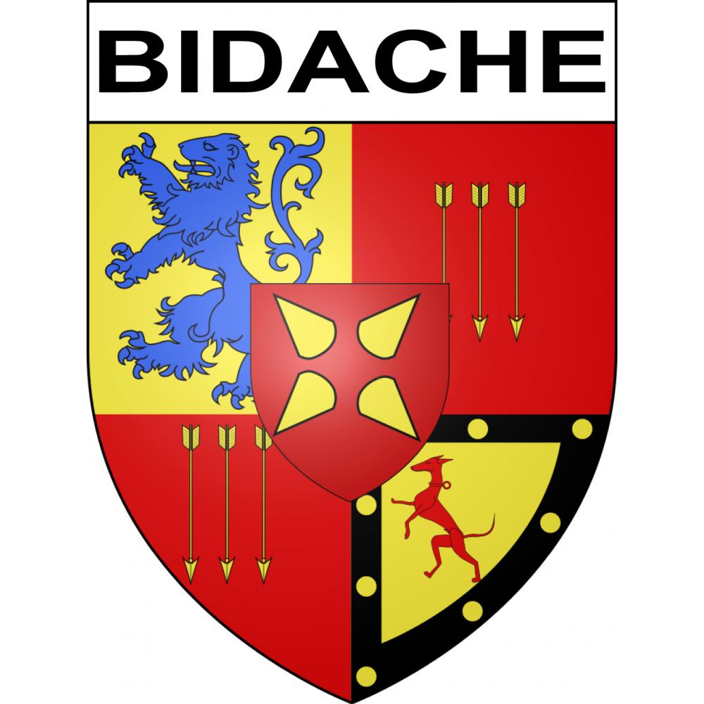 Bidache 64 ville sticker blason écusson autocollant adhésif