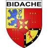 Stickers coat of arms Bidache adhesive sticker