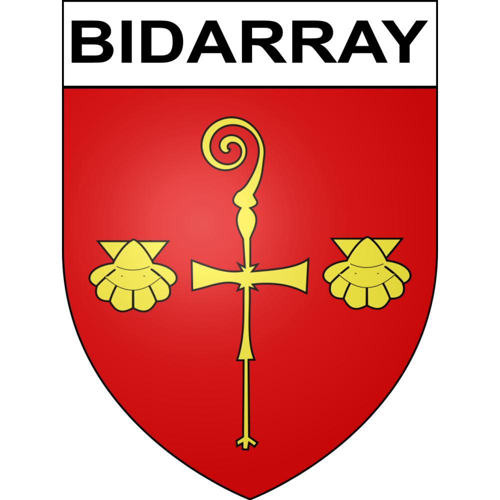 Pegatinas escudo de armas de Bidarray adhesivo de la etiqueta engomada