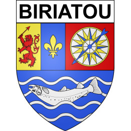 Biriatou 64 ville sticker blason écusson autocollant adhésif
