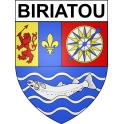 Biriatou 64 ville sticker blason écusson autocollant adhésif