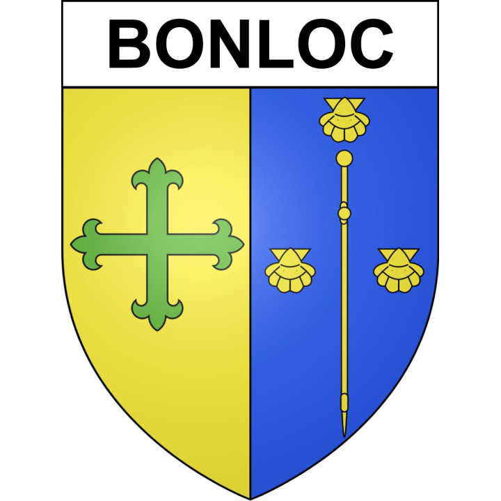 Bonloc Sticker wappen, gelsenkirchen, augsburg, klebender aufkleber