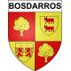 Pegatinas escudo de armas de Bosdarros adhesivo de la etiqueta engomada