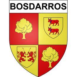 Stickers coat of arms Bosdarros adhesive sticker
