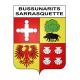 Adesivi stemma Bussunarits-Sarrasquette adesivo