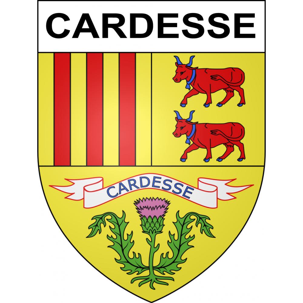 Cardesse 64 ville sticker blason écusson autocollant adhésif
