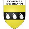 Adesivi stemma Conchez-de-Béarn adesivo