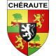 Pegatinas escudo de armas de Chéraute adhesivo de la etiqueta engomada
