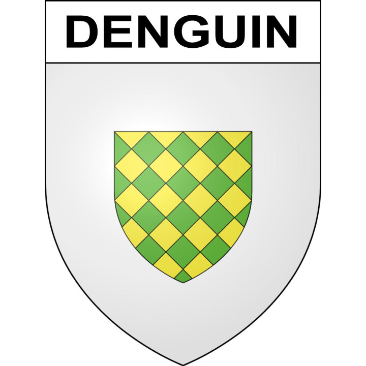 Denguin Sticker wappen, gelsenkirchen, augsburg, klebender aufkleber