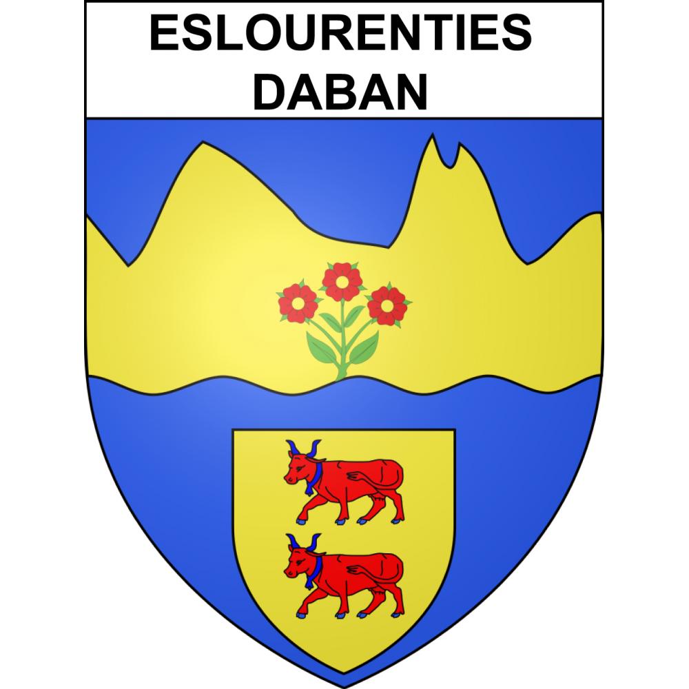 Stickers coat of arms Eslourenties-Daban adhesive sticker