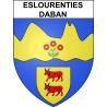 Eslourenties-Daban 64 ville sticker blason écusson autocollant adhésif