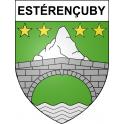 Estérençuby 64 ville sticker blason écusson autocollant adhésif