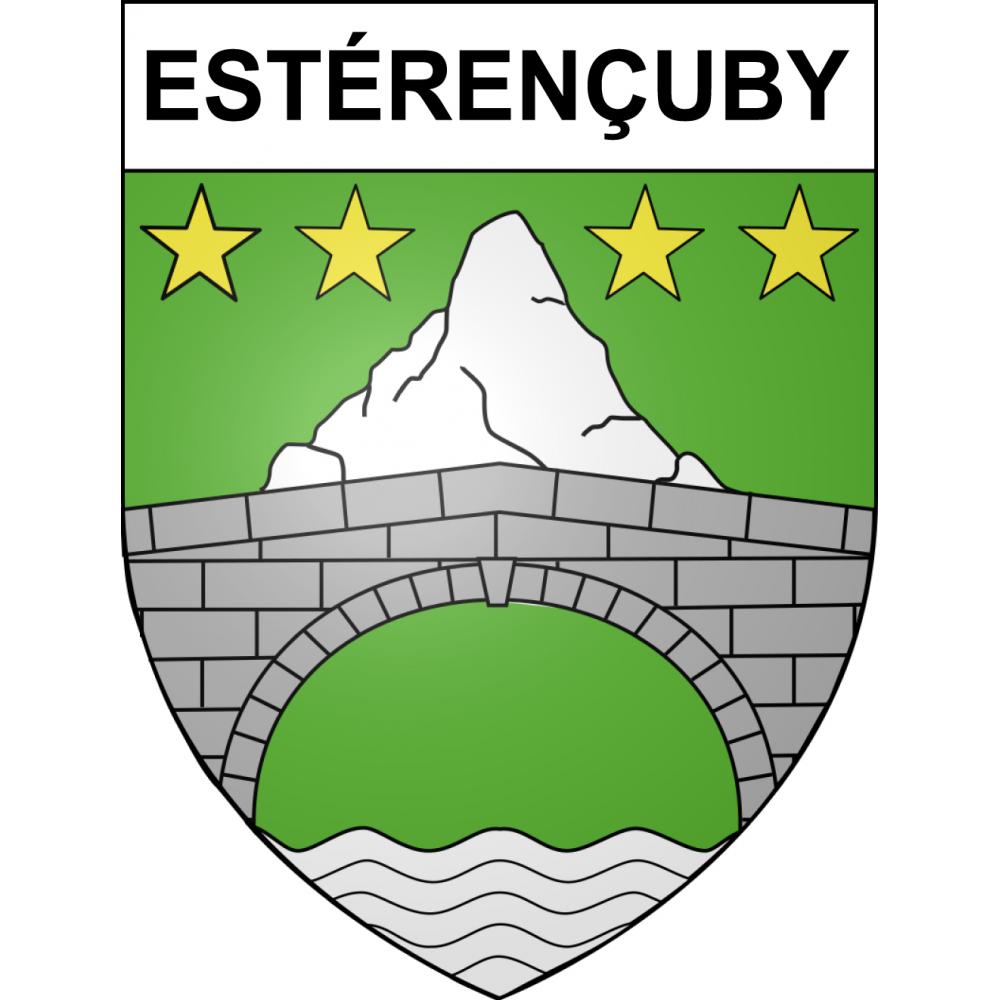 Estérençuby 64 ville sticker blason écusson autocollant adhésif