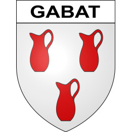 Pegatinas escudo de armas de Gabat adhesivo de la etiqueta engomada