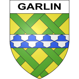 Garlin 64 ville sticker blason écusson autocollant adhésif