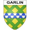 Garlin 64 ville sticker blason écusson autocollant adhésif