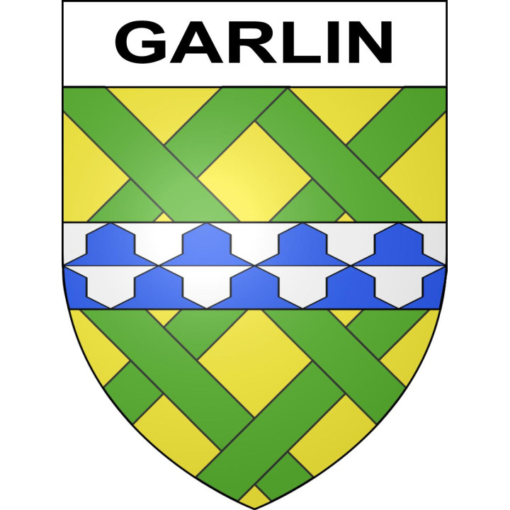 Garlin Sticker wappen, gelsenkirchen, augsburg, klebender aufkleber
