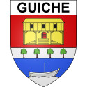 Pegatinas escudo de armas de Guiche adhesivo de la etiqueta engomada