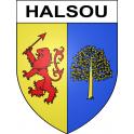 Pegatinas escudo de armas de Halsou adhesivo de la etiqueta engomada
