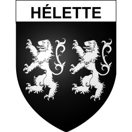 Pegatinas escudo de armas de Hélette adhesivo de la etiqueta engomada