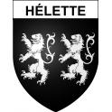 Pegatinas escudo de armas de Hélette adhesivo de la etiqueta engomada
