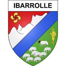 Ibarrolle 64 ville sticker blason écusson autocollant adhésif