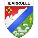 Pegatinas escudo de armas de Ibarrolle adhesivo de la etiqueta engomada