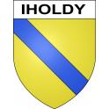 Iholdy 64 ville sticker blason écusson autocollant adhésif