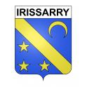 Pegatinas escudo de armas de Irissarry adhesivo de la etiqueta engomada