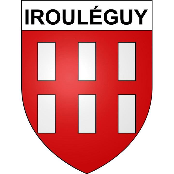 Pegatinas escudo de armas de Irouléguy adhesivo de la etiqueta engomada