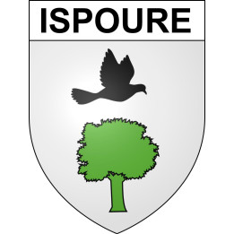 Ispoure 64 ville sticker blason écusson autocollant adhésif