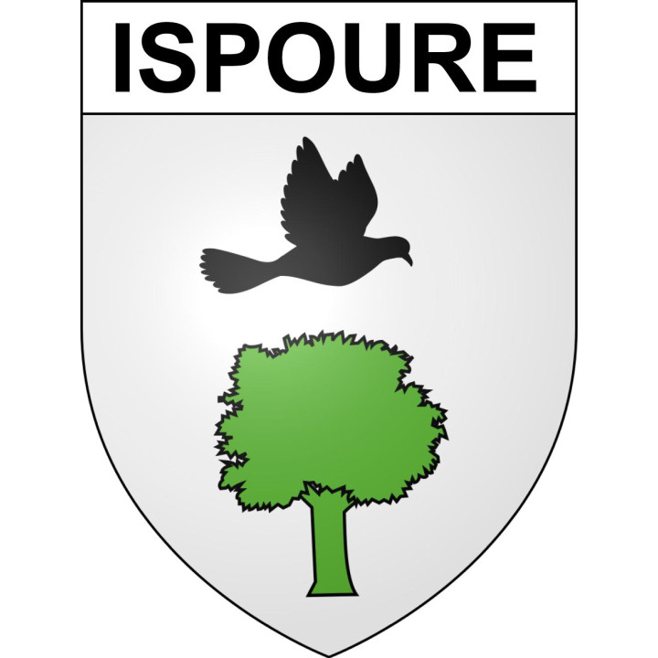 Stickers coat of arms Ispoure adhesive sticker