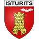 Isturits 64 ville sticker blason écusson autocollant adhésif