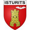 Pegatinas escudo de armas de Isturits adhesivo de la etiqueta engomada