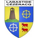 Labastide-Cézéracq 64 ville sticker blason écusson autocollant adhésif