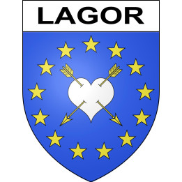 Lagor 64 ville sticker blason écusson autocollant adhésif