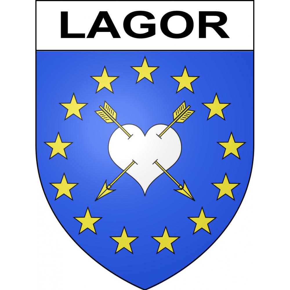 Lagor 64 ville sticker blason écusson autocollant adhésif
