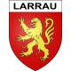 Pegatinas escudo de armas de Larrau adhesivo de la etiqueta engomada